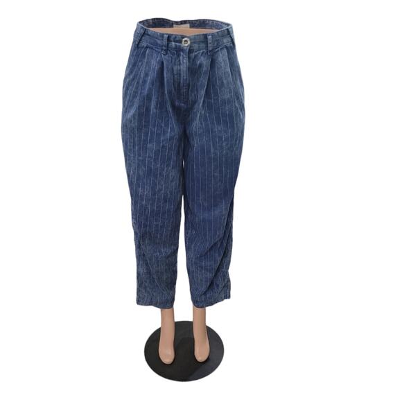 Urban Outfitters Silence + Noise Mom Jeans Women’s High-Rise Pleated Tapered Pin - Picture 1 of 14